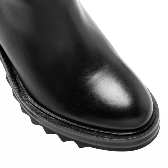 Tamara Mellon Easy Rider Black Leather Moto Boot NWOT - Picture 4 of 9